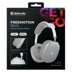 HEADPHONES DEFENDER BLUETOOTH FREEMOTIONB645 GREY