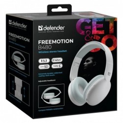 HEADPHONES DEFENDER BLUETOOTH FREEMOTION B480 WHITE