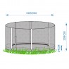 Enclosure for 305cm in-ground trampoline