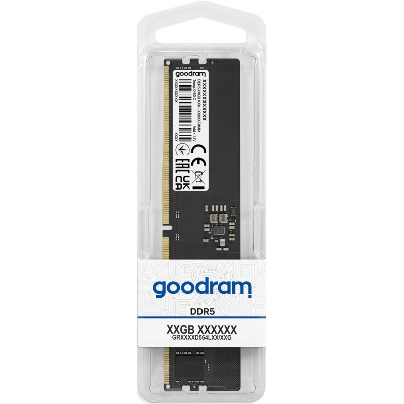 Goodram GR4800D564L40/32G memory module 32 GB 1 x 32 GB DDR5 5600 MHz ECC