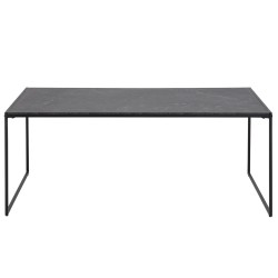 Coffee table INFINITY, 120x60xH48cm, black marble