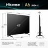 Hisense 43A6Q TV 109.2 cm (43") 4K Ultra HD Smart TV Wi-Fi Black 300 cd/m²