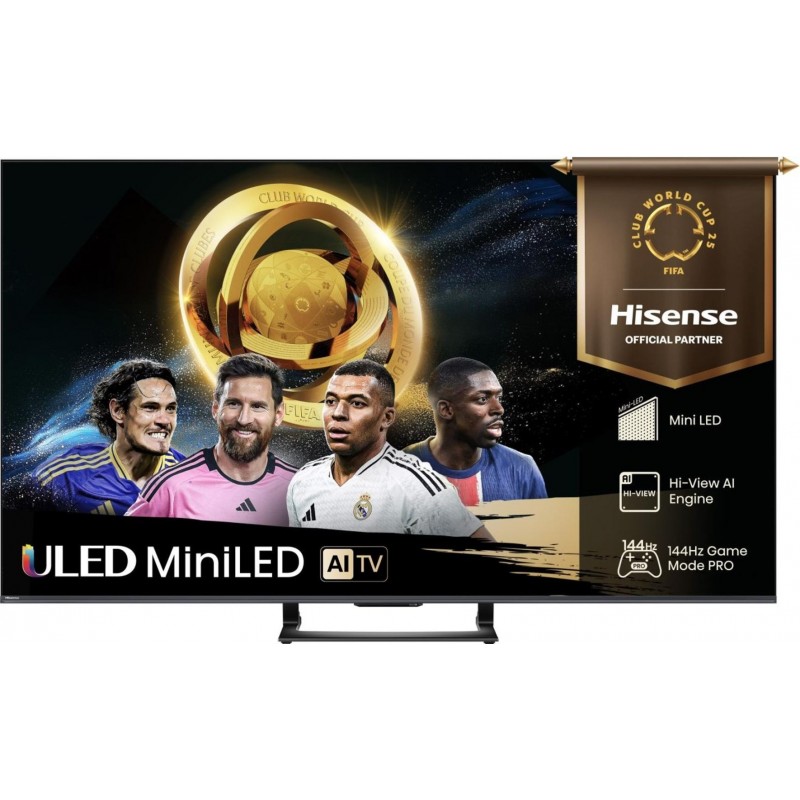 Hisense 55U7Q 139.7 cm (55") 4K Ultra HD Smart TV Wi-Fi Black 450 cd/m²