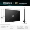 Hisense 65U8Q 165.1 cm (65") 4K Ultra HD Smart TV Wi-Fi Black, Grey