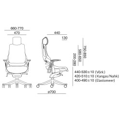 Task chair WAU grey black