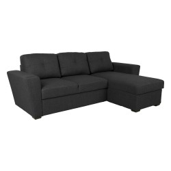 Corner sofa bed WHITBY dark grey
