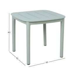 Laud MANGO 45x45xH40cm, rohekashall plastik