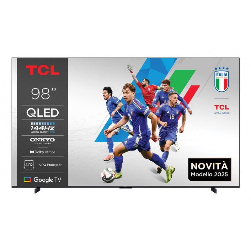 TCL P89K 98P89K TV 2.49 m (98") 4K Ultra HD Smart TV Wi-Fi Metallic 450 cd/m²
