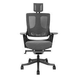 Task chair WAU with wide backrest, grey