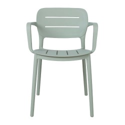 Chair MANGO 53x53xH79cm, greenish gray plastic