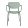 Chair MANGO 53x53xH79cm, greenish gray plastic