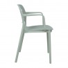 Chair MANGO 53x53xH79cm, greenish gray plastic