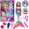 WOOPIE Lalka Syrenka Gina Magiczna Tęczowa z Akcesoriami