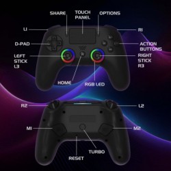 Subsonic Wireless Led Controller Black for PS5