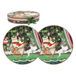 Plates MIA CATS 2pcs D25cm, in gift box