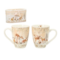 Kruusid MIA DEER 2tk H10,5cm 340ml, kinkekarbis