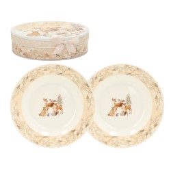 Plates MIA DEER 2pcs D20cm, in a gift box