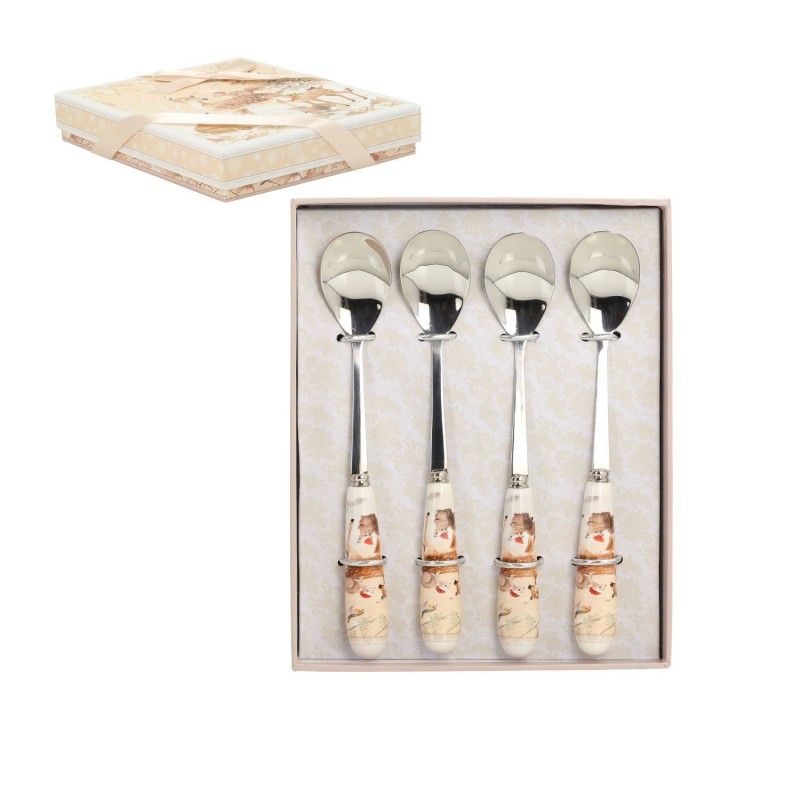 Lusikad MIA DEER 4tk 15cm, kinkekarbis