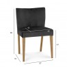 Chair TURIN dark grey velvet