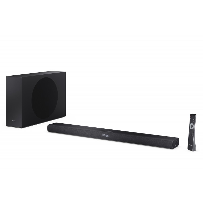 Sharp HT-SBW320 2.1ch Ultra-slim Dolby Atmos / DTS Virtual:X Soundbar with Wireless Subwoofer Sharp