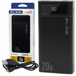 Power Bank 20000mAh QC+PD 20W + lightning PB20E