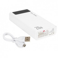 Power Bank 20000mAh QC+PD 20W + lightning PB20E