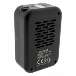 PATONA Electric tire inflator 10.3 bar / 150 PSI Powerbank and LED light Black