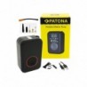 PATONA Electric tire inflator 10.3 bar / 150 PSI Powerbank and LED light Black