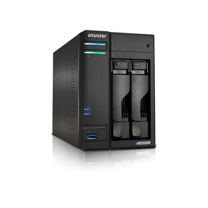 Asustor LOCKERSTOR 2 Gen2 (AS6702T) NAS Desktop Intel® Celeron® N5105 4 GB DDR4 0 TB ADM Black