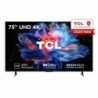 TCL V6C 75V6C TV 190.5 cm (75") 4K Ultra HD Smart TV Wi-Fi Metallic 330 cd/m²