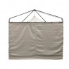 Gazebo MADRID 3x3m,  grey steel frame, roof  PU coated polyester fabric, side walls  polyester fabric, color  beige