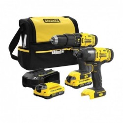 Zestaw (wiertarko-wkrętarka i klucz udarowy) SFMCK465D2S STANLEY