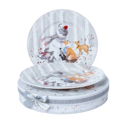 Plates MIA SNOW D26cm 2pcs in a gift box