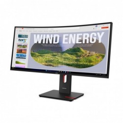 Lenovo ThinkVision T34WD-40 LED display 86.4 cm (34") 3440 x 1440 pixels Wide Quad HD+ Black