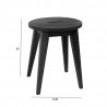 Stool MONDEO black