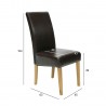 Chair TIFFANY dark brown