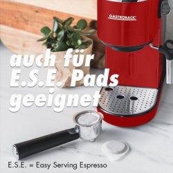 Gastroback 42719 Design Espresso Piccolo red