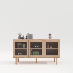 Sideboard HANSEN 140x40xH75cm, melamine