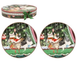 Taldrikud MIA CATS 2tk D25cm, kinkekarbis