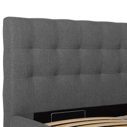 Bed LEENA 160x200cm, grey
