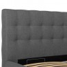 Bed LEENA 160x200cm, grey