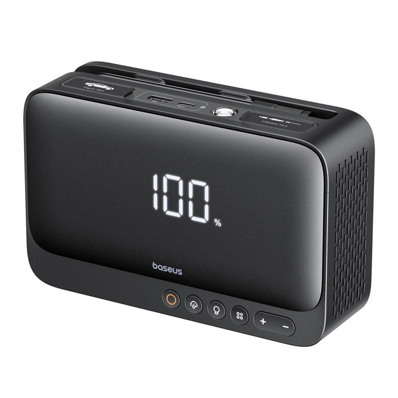 Baseus Super Energy BS-CH013 4in1 - jump starter with torch, 6000mAh power bank, compressor (black)