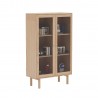 Display cabinet HANSEN 90x40xH150cm, melamine