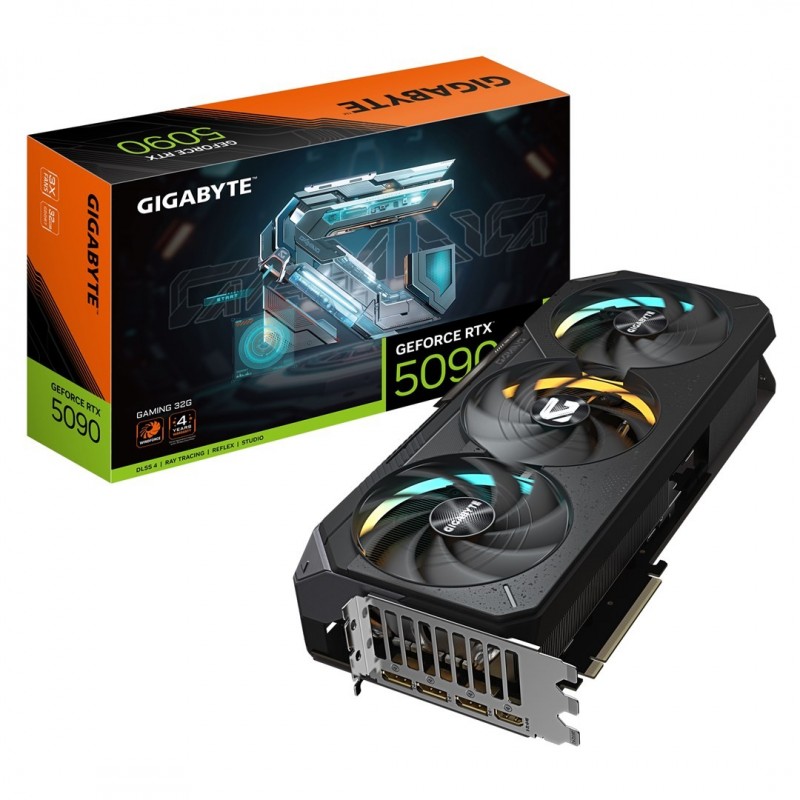 GIGABYTE GeForce RTX 5090 GAMING 32G Graphics Card - 32GB GDDR7, 512bit, PCI-E 5.0, 2407MHz Core Clock, 3 x DP 2.1a, 1 x