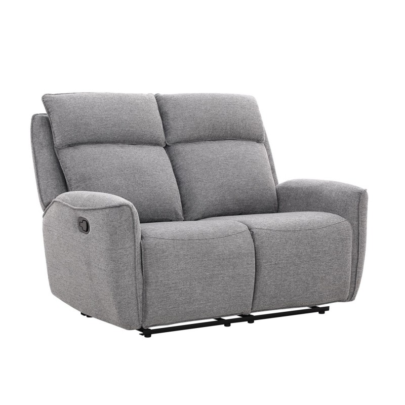 Recliner sofa MAREN 2-seater with manual mechanism, grey