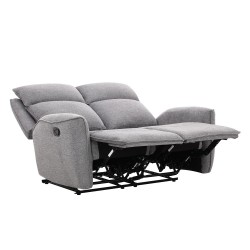 Recliner sofa MAREN 2-seater with manual mechanism, grey