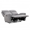 Recliner sofa MAREN 2-seater with manual mechanism, grey