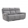 Recliner sofa MAREN 3-seater with manual mechanism, grey