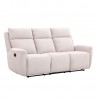 Recliner sofa MAREN 3-seater with manual mechanism, beige