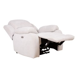 Recliner armchair FELICIA with electric mechanism, natural white